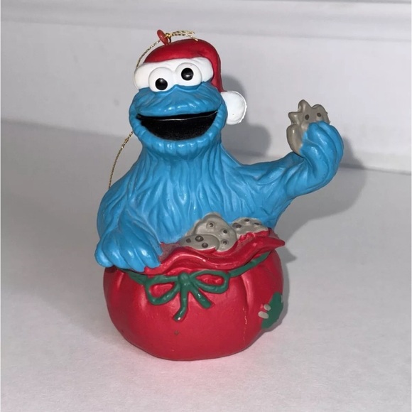 Set Of 4 Vintage Jim Henson Productions Sesame Street Ornaments Bert Ernie Oscar - Picture 8 of 10